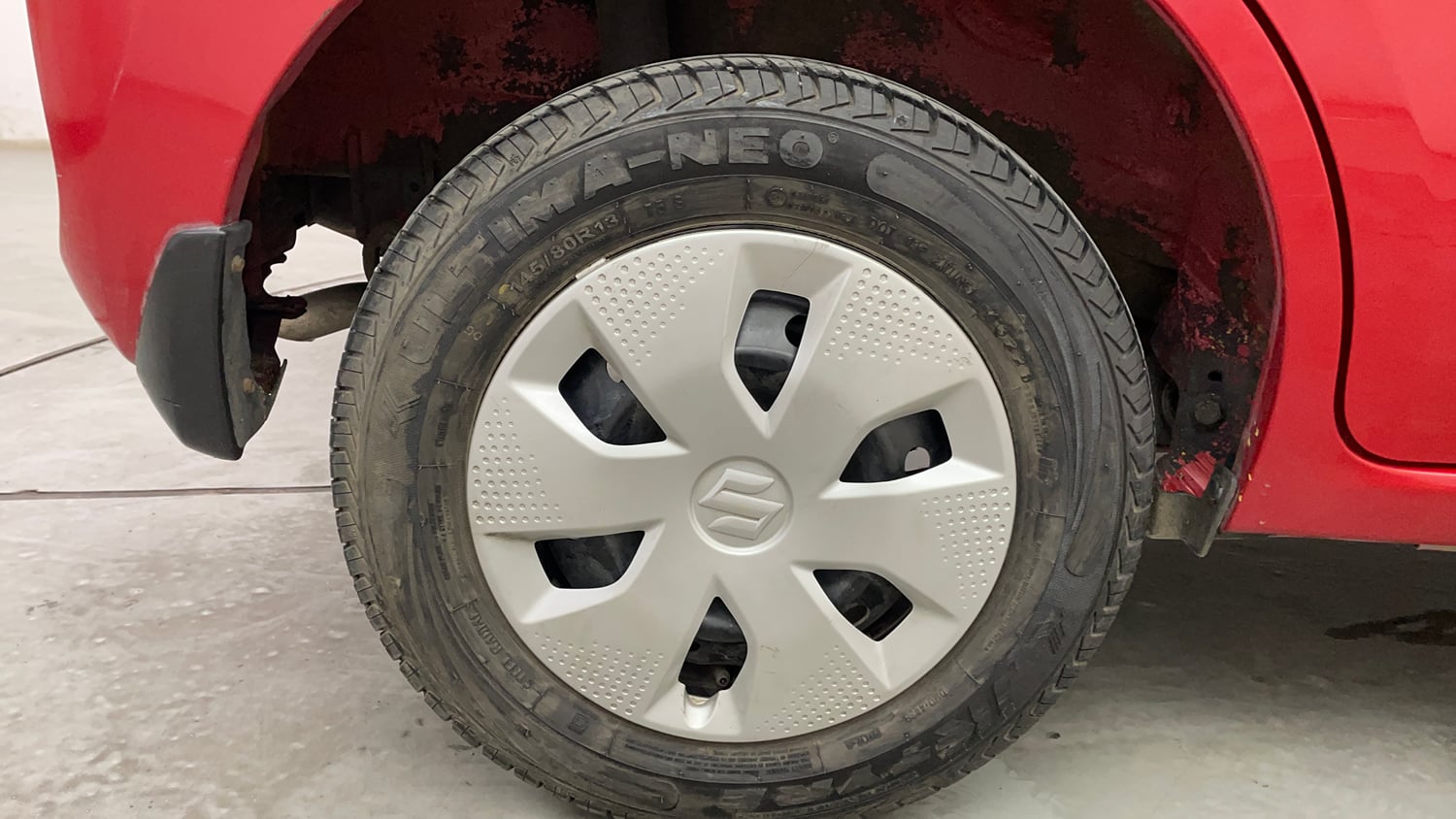 Used 2023 Maruti Suzuki Alto K10 VXi Plus Petrol Manual tyres RIGHT REAR TYRE RIM VIEW