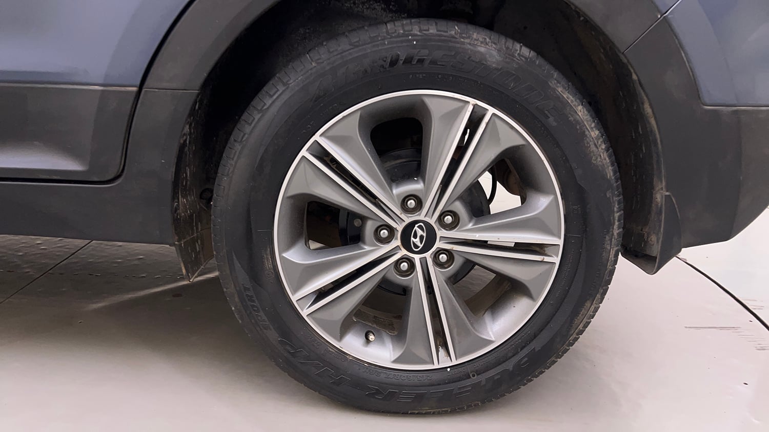 Used 2017 Hyundai Creta 1.6 SX Plus AT Petrol Petrol Automatic tyres LEFT REAR TYRE RIM VIEW