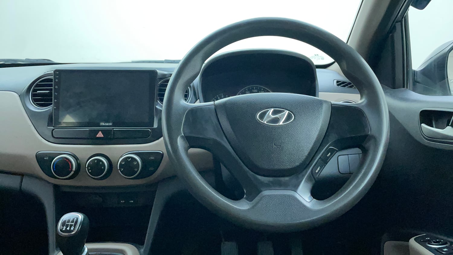 Used 2014 Hyundai Grand i10 Sportz 1.2 Kappa VTVT Petrol Manual interior STEERING VIEW