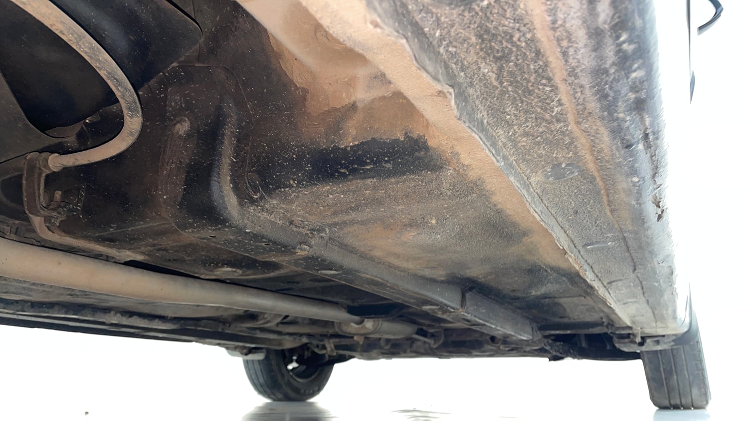 Used 2014 Hyundai Grand i10 Sportz 1.2 Kappa VTVT Petrol Manual extra REAR RIGHT UNDERBODY VIEW
