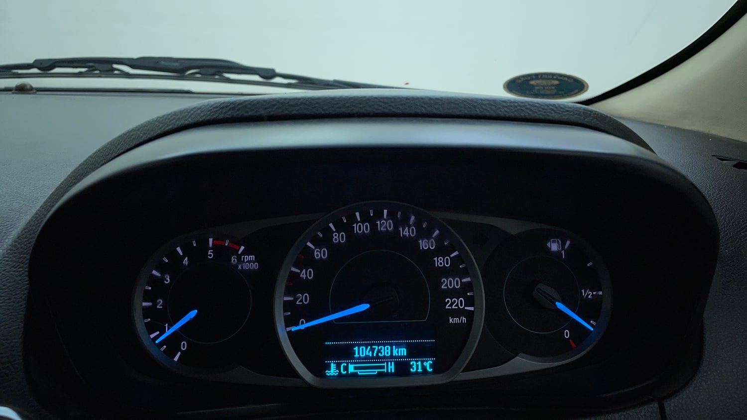 Used 2019 Ford Figo Aspire Titanium Plus 1.5 TDCi Diesel Manual interior CLUSTERMETER VIEW