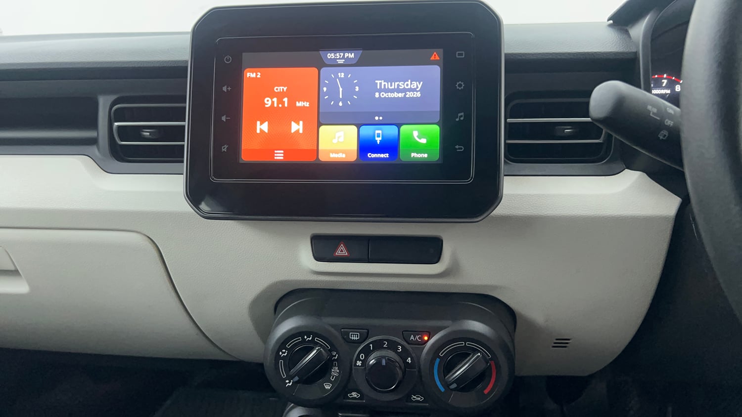Used 2021 Maruti Suzuki Ignis Zeta 1.2 MT Petrol Manual interior MUSIC SYSTEM & AC CONTROL VIEW
