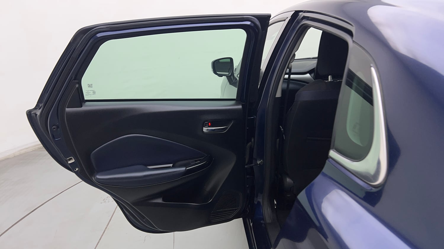 Used 2024 Maruti Suzuki Baleno Alpha AGS Petrol Automatic interior LEFT REAR DOOR OPEN VIEW