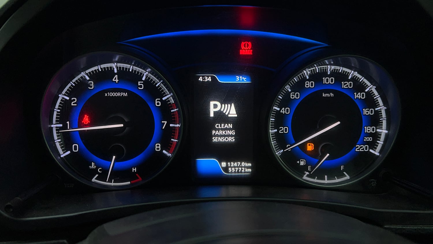 Used 2017 Maruti Suzuki Baleno Alpha 1.2 Petrol Manual interior CLUSTERMETER VIEW
