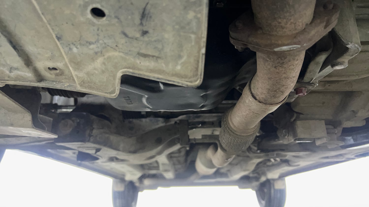 Used 2022 Tata Nexon XM Petrol Manual extra FRONT LEFT UNDERBODY VIEW