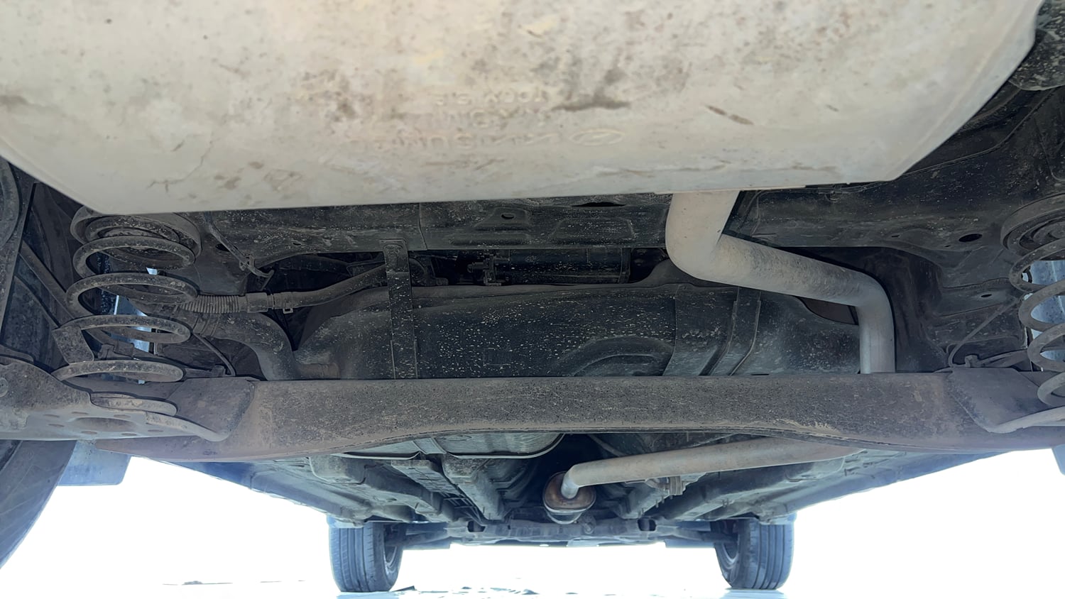 Used 2023 Hyundai Creta S Plus 1.5 Petrol Knight Petrol Manual extra REAR UNDERBODY VIEW (TAKEN FROM REAR)