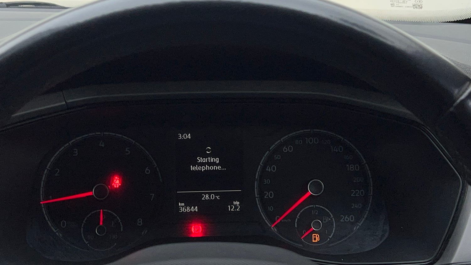 Used 2023 Volkswagen Taigun Highline 1.0 TSI MT Petrol Manual interior CLUSTERMETER VIEW