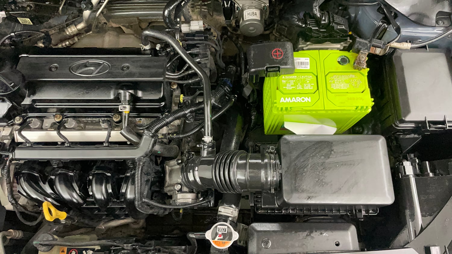 Used 2015 Hyundai Elite i20 Sportz 1.2 Petrol Manual engine ENGINE LEFT SIDE VIEW