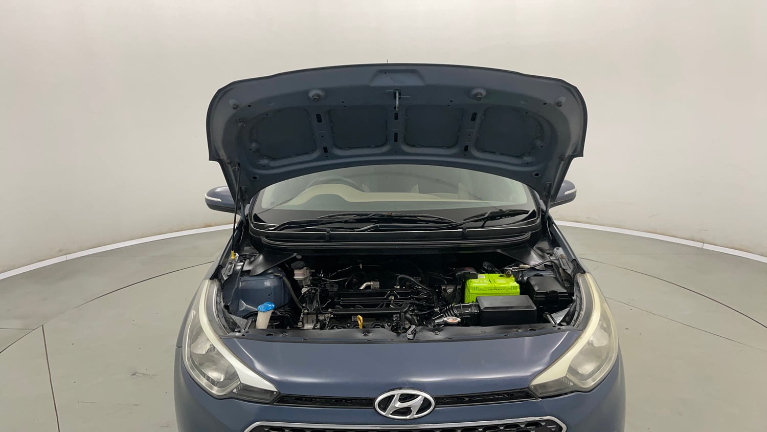 Used 2015 Hyundai Elite i20 Sportz 1.2 Petrol Manual engine ENGINE & BONNET OPEN FRONT VIEW