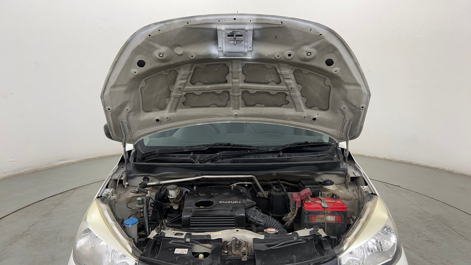 Used 2014 Maruti Suzuki Celerio VXi Petrol Manual engine ENGINE & BONNET OPEN FRONT VIEW