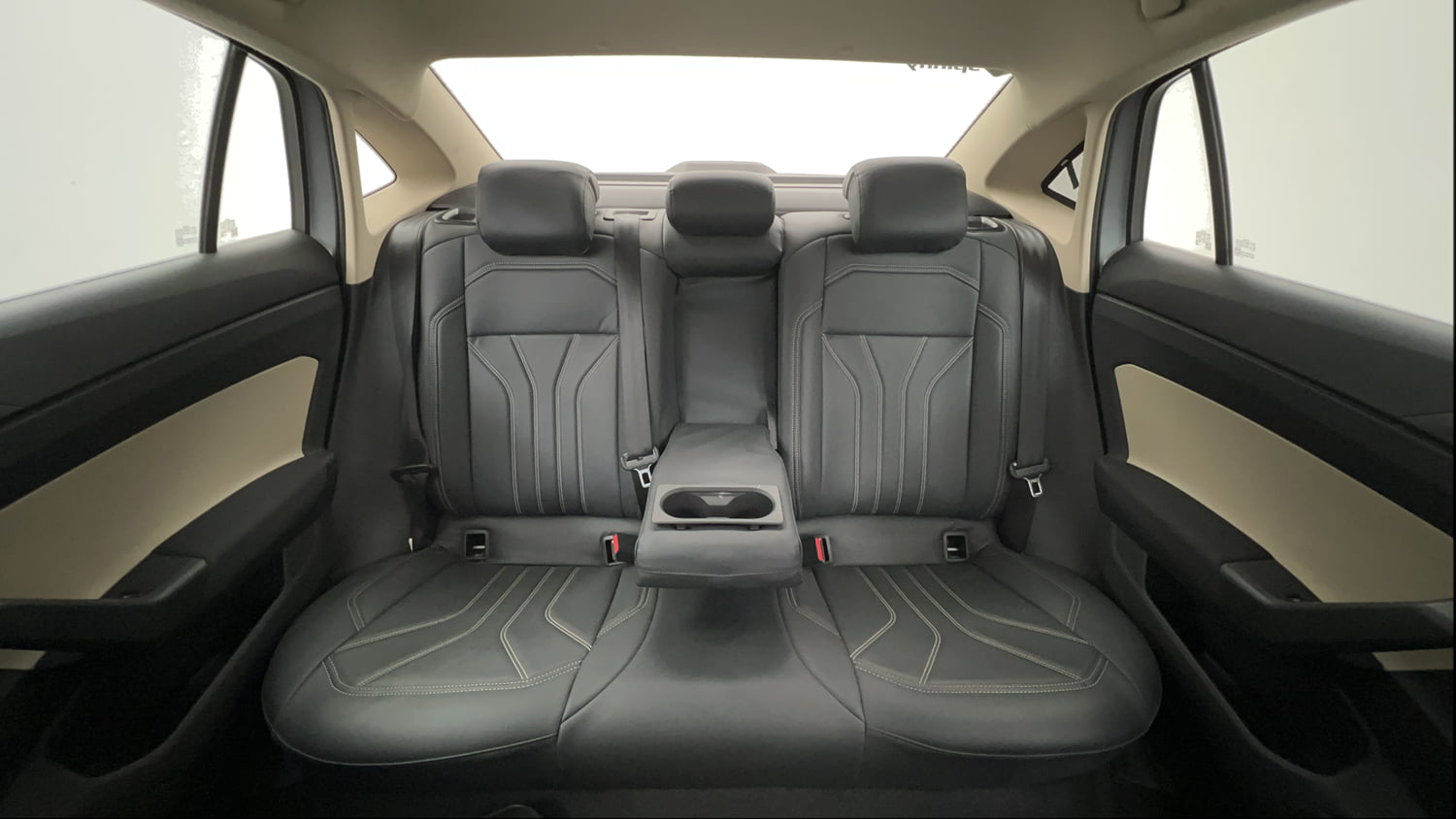 Used 2022 Skoda Slavia Ambition 1.0L TSI AT Petrol Automatic interior REAR SEAT CONDITION VIEW