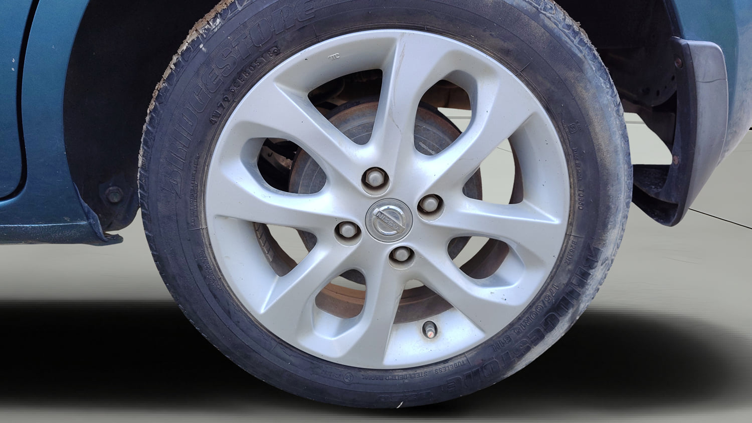 Used 2018 Nissan Micra XV CVT Petrol Automatic tyres LEFT REAR TYRE RIM VIEW