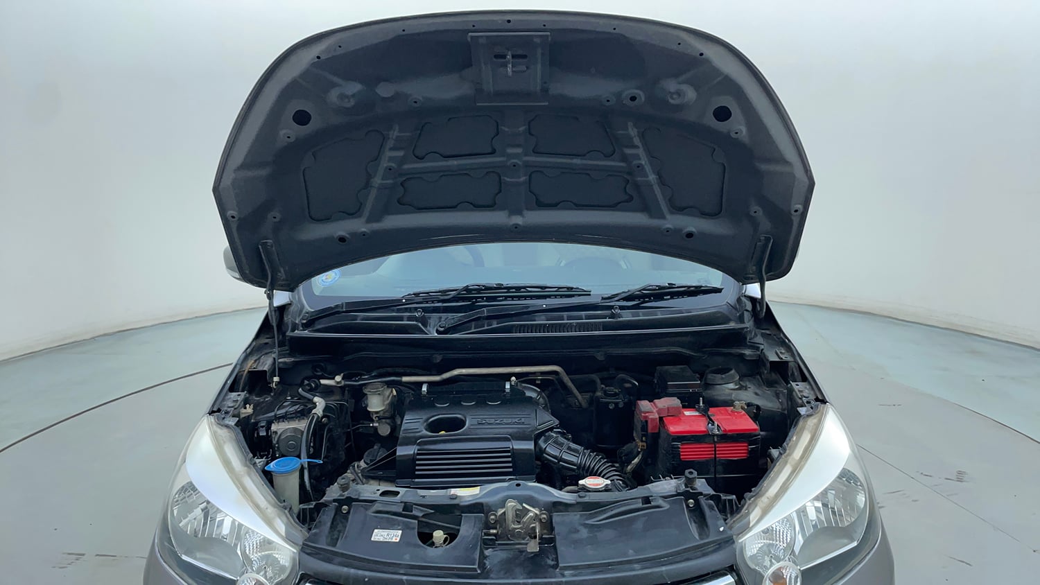 Used 2016 Maruti Suzuki Celerio ZXI (O) AMT Petrol Automatic engine ENGINE & BONNET OPEN FRONT VIEW