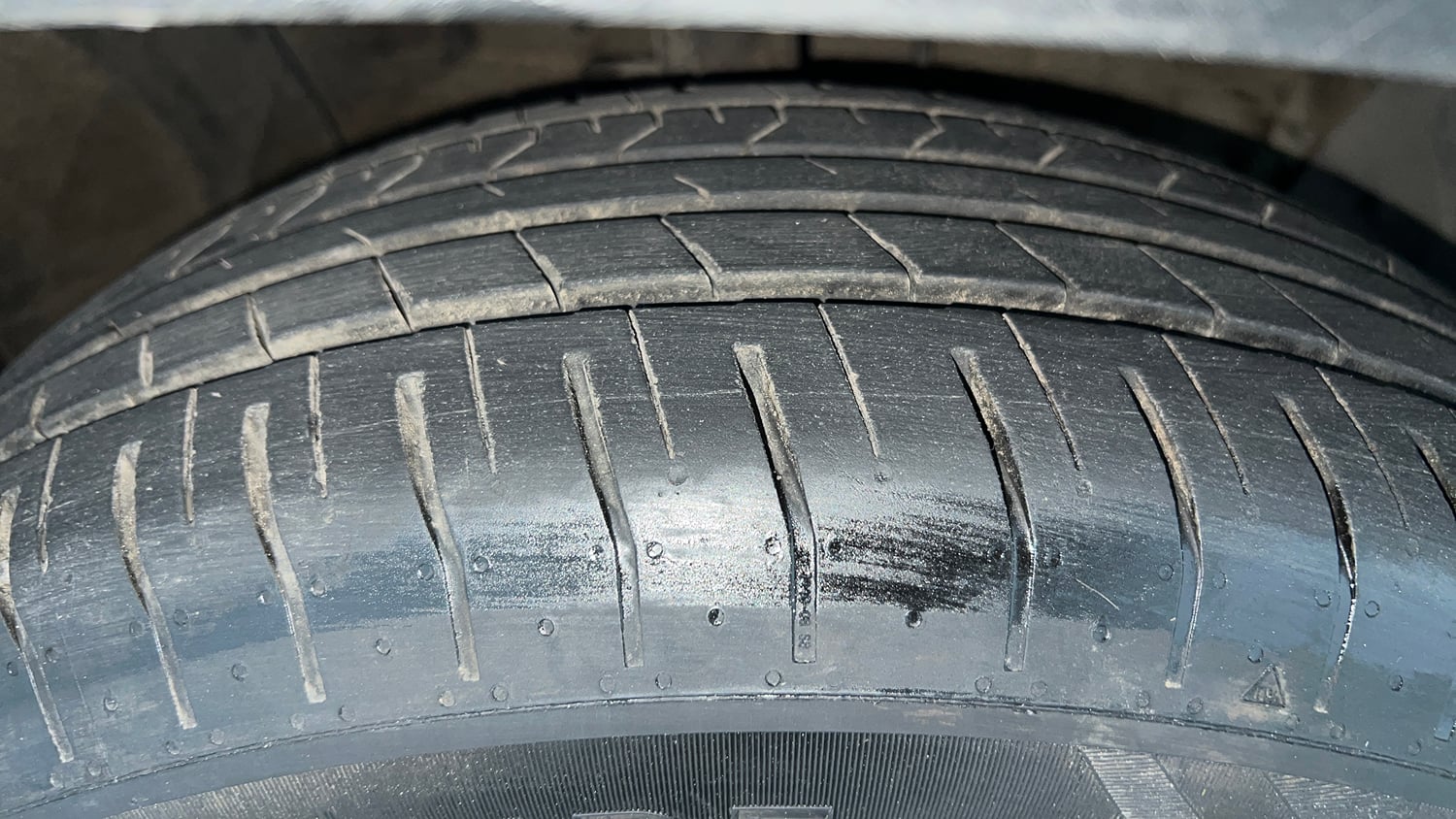 Used 2023 Hyundai Creta S Plus 1.5 Petrol Knight Petrol Manual tyres RIGHT FRONT TYRE TREAD VIEW