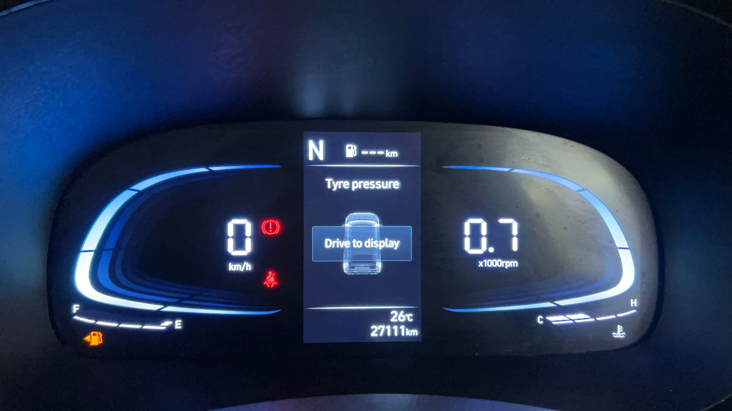 Used 2024 Hyundai Exter SX 1.2 AMT Petrol Automatic interior CLUSTERMETER VIEW