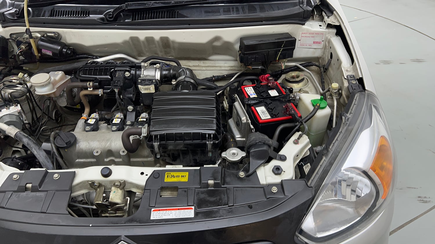 Used 2021 Maruti Suzuki Alto 800 LXi (O) Petrol Manual engine ENGINE LEFT SIDE VIEW