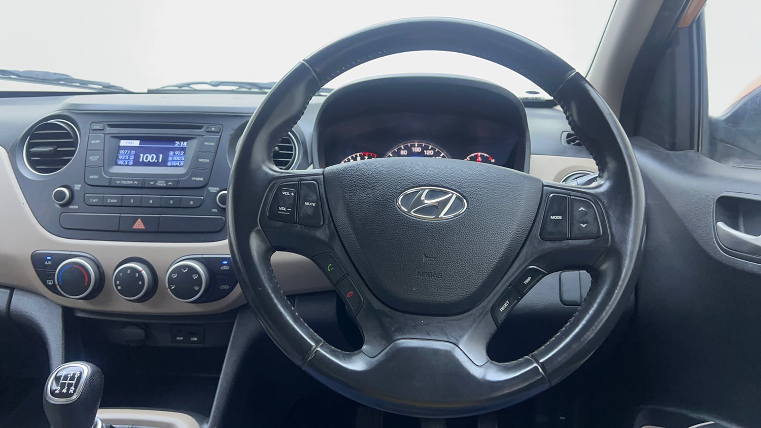 Used 2014 Hyundai Grand i10 Asta 1.2 Kappa VTVT Petrol Manual interior STEERING VIEW