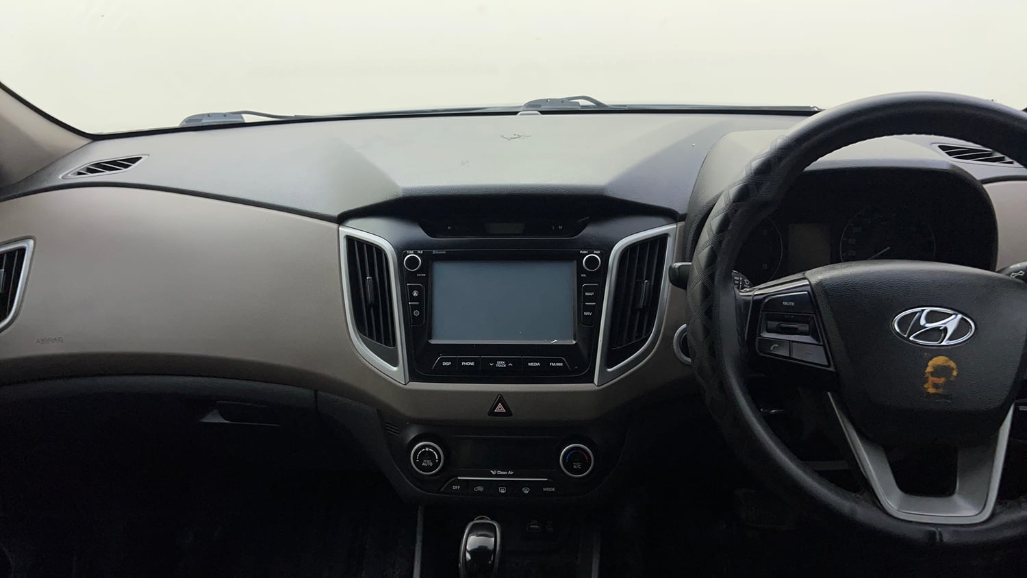 Used 2017 Hyundai Creta 1.6 SX Plus AT Petrol Petrol Automatic interior MUSIC SYSTEM & AC CONTROL VIEW