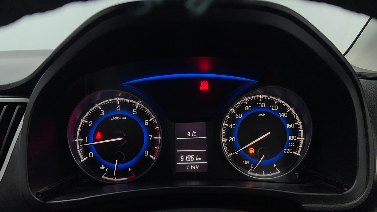 Used 2017 Maruti Suzuki Baleno Delta 1.2 Petrol Manual interior CLUSTERMETER VIEW