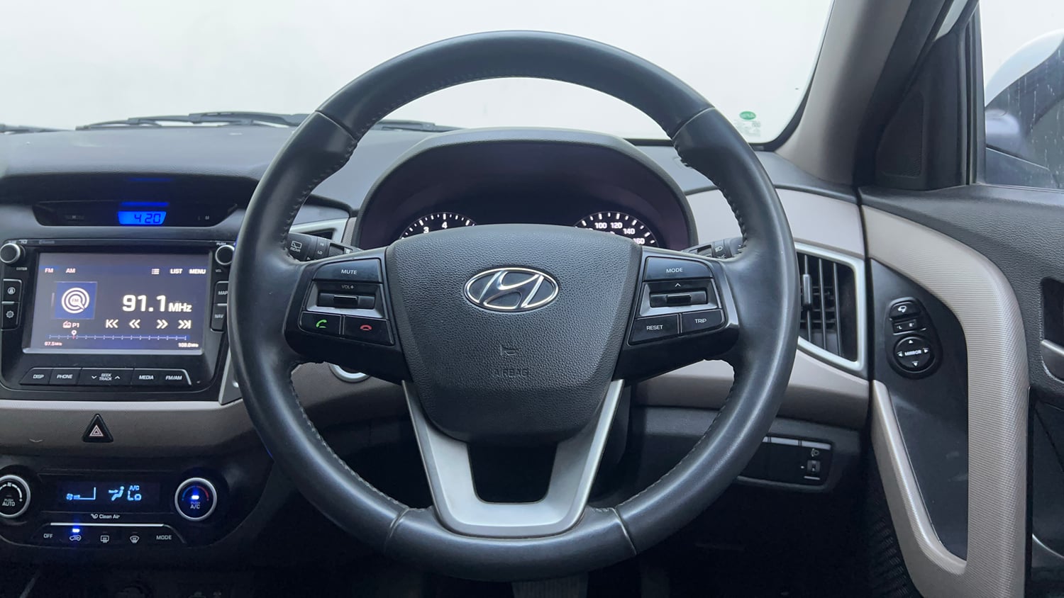 Used 2016 Hyundai Creta 1.6 SX Plus AT Petrol Petrol Automatic interior STEERING VIEW