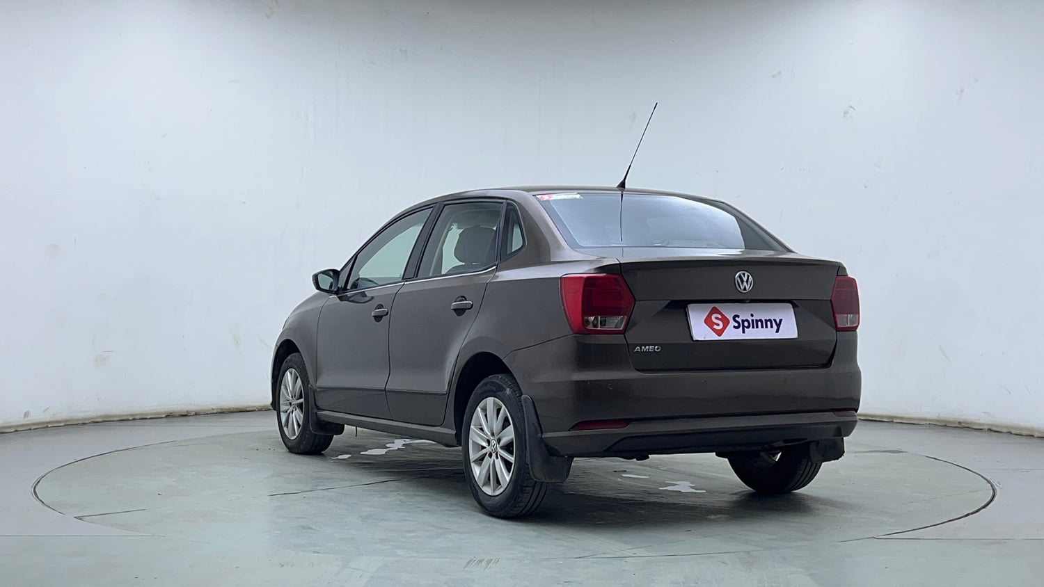 Used 2016 Volkswagen Ameo Highline 1.5L AT Diesel Automatic exterior LEFT REAR CORNER VIEW