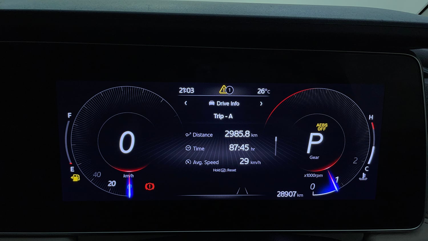 Used 2026 Mahindra XUV700 AX 7 Petrol AT Luxury Pack 7 STR Petrol Automatic interior CLUSTERMETER VIEW