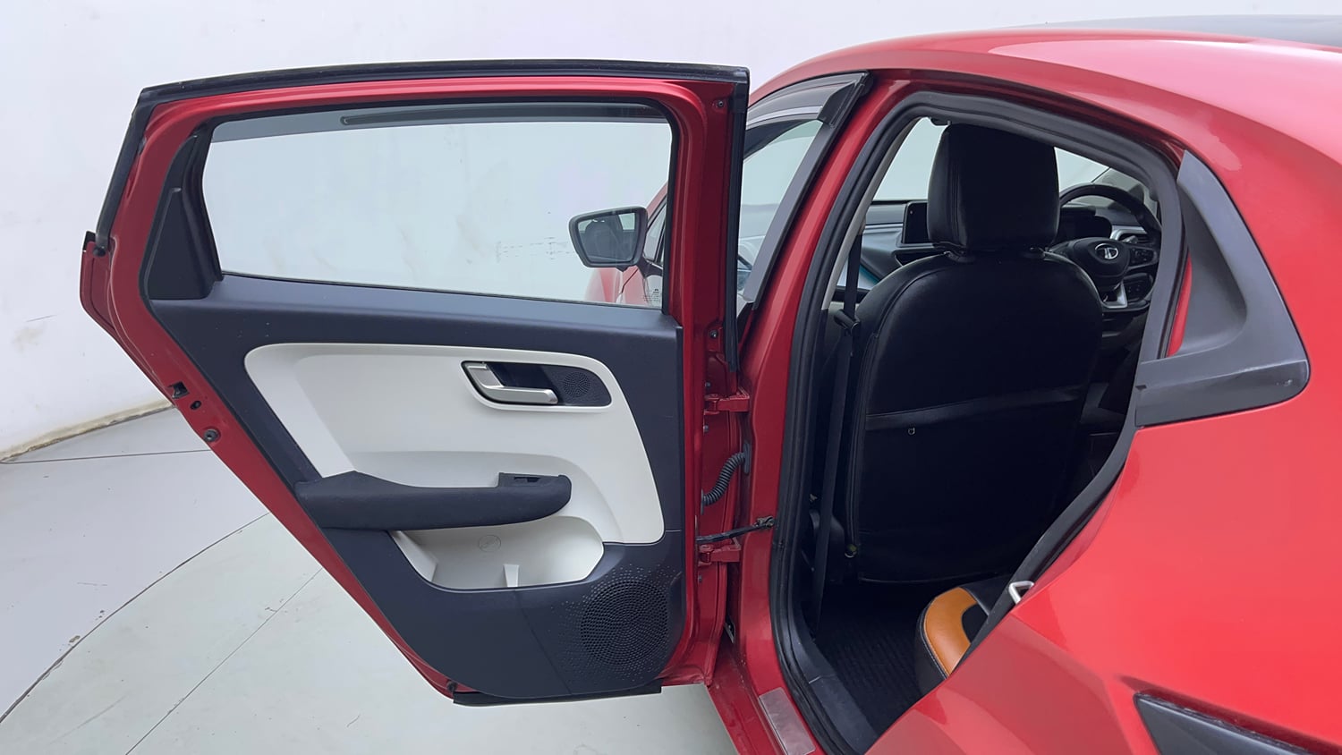 Used 2024 Tata Altroz XZ Plus i-Turbo (S) Petrol Manual interior LEFT REAR DOOR OPEN VIEW