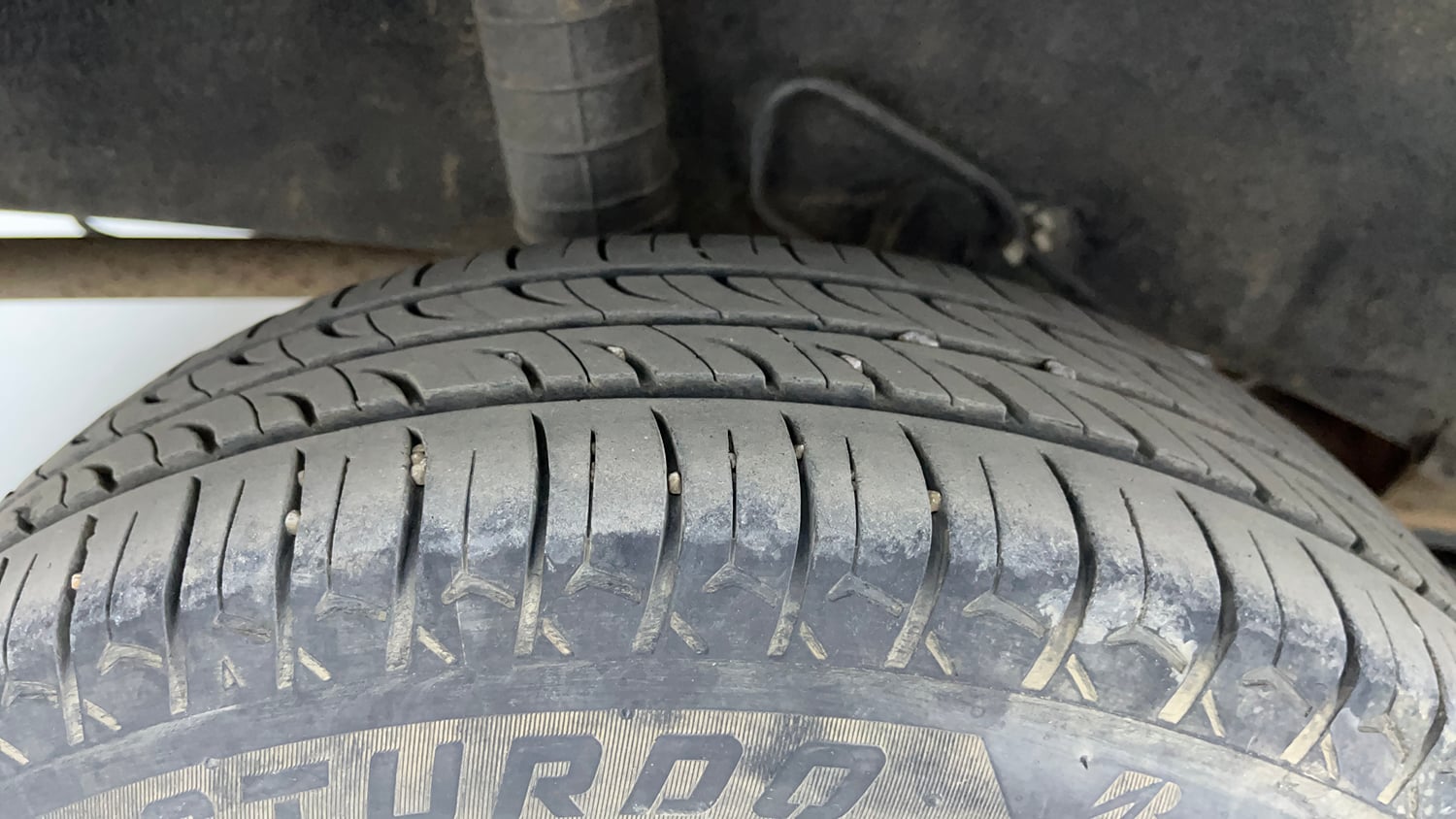 Used 2018 Datsun Go Plus T Petrol Manual tyres RIGHT REAR TYRE TREAD VIEW