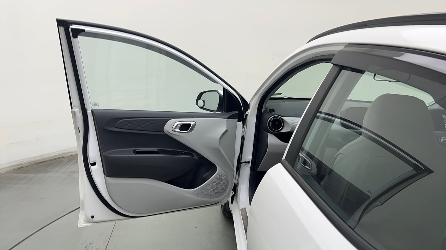 Used 2024 Hyundai Grand i10 Nios Sportz 1.2 Kappa VTVT Petrol Manual interior LEFT FRONT DOOR OPEN VIEW