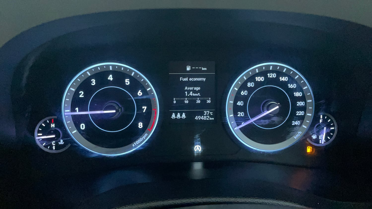 Used 2024 Hyundai Creta SX 1.5 Petrol Petrol Manual interior CLUSTERMETER VIEW