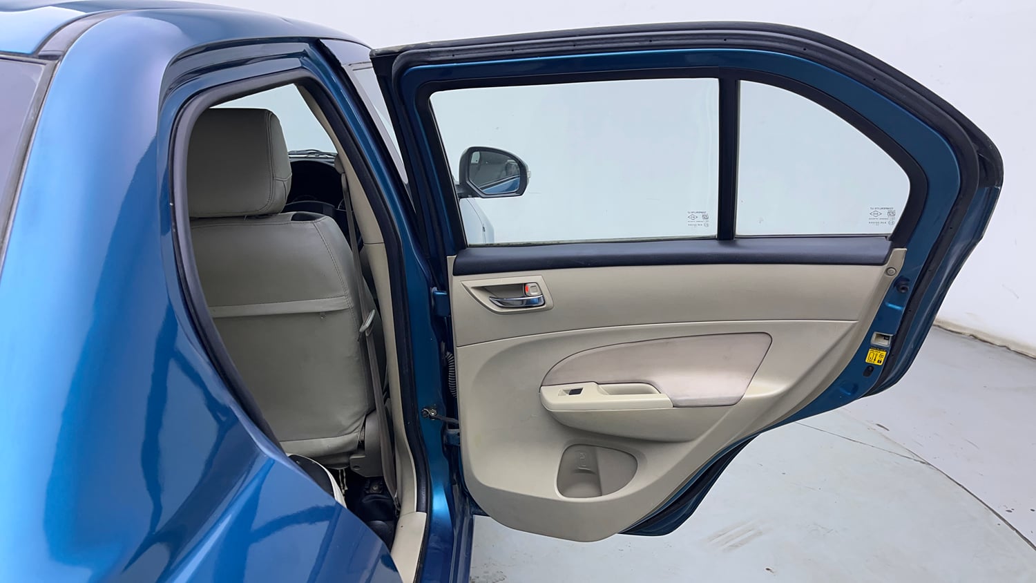 Used 2014 Maruti Suzuki Swift Dzire VDI Diesel Manual interior RIGHT REAR DOOR OPEN VIEW