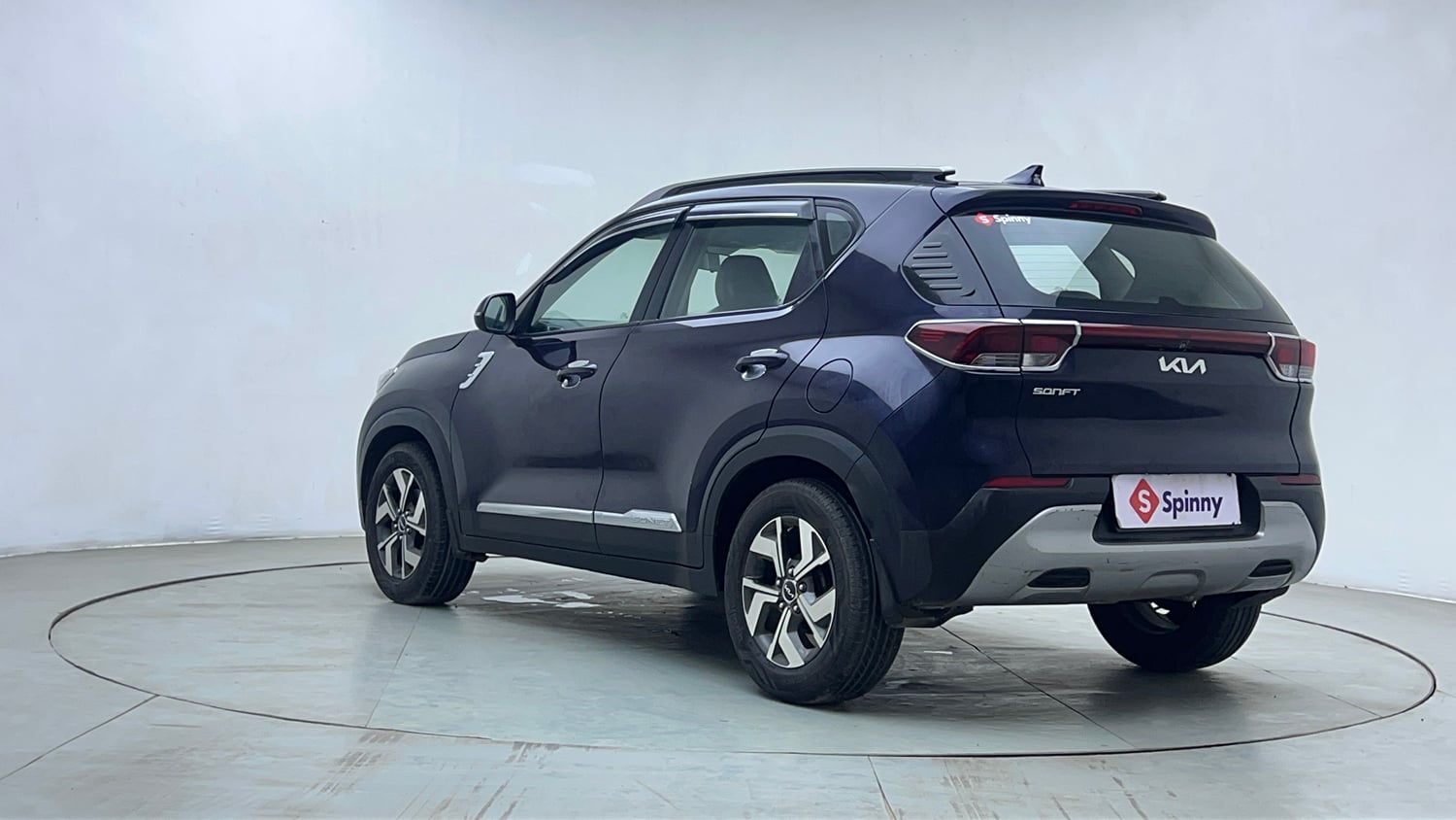Used 2023 Kia Sonet HTK Plus 1.2 Petrol Manual exterior LEFT REAR CORNER VIEW
