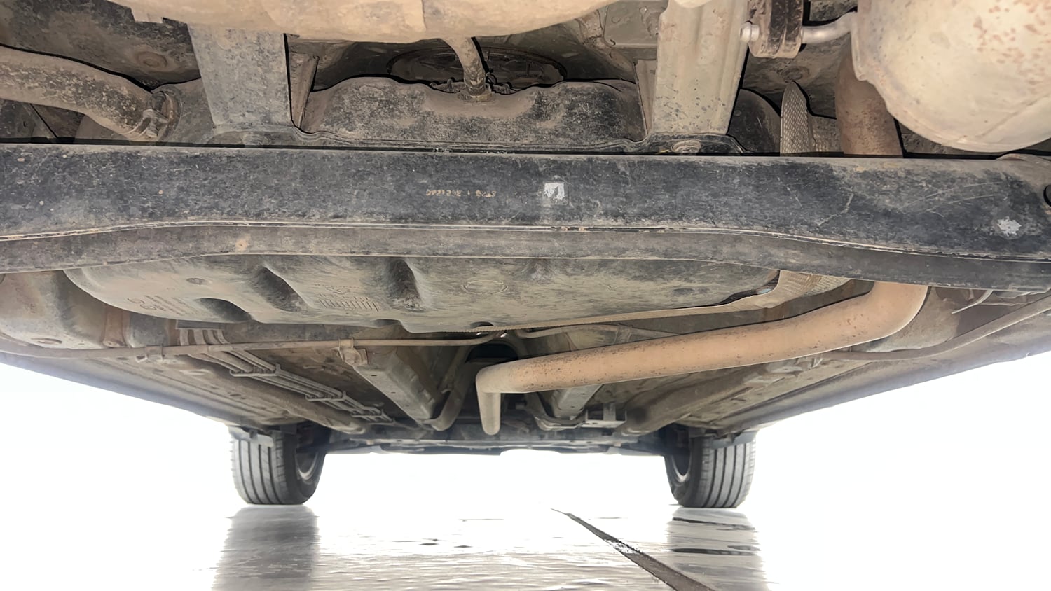 Used 2021 Kia Sonet GTX Plus 1.5 AT Diesel Automatic extra REAR UNDERBODY VIEW (TAKEN FROM REAR)
