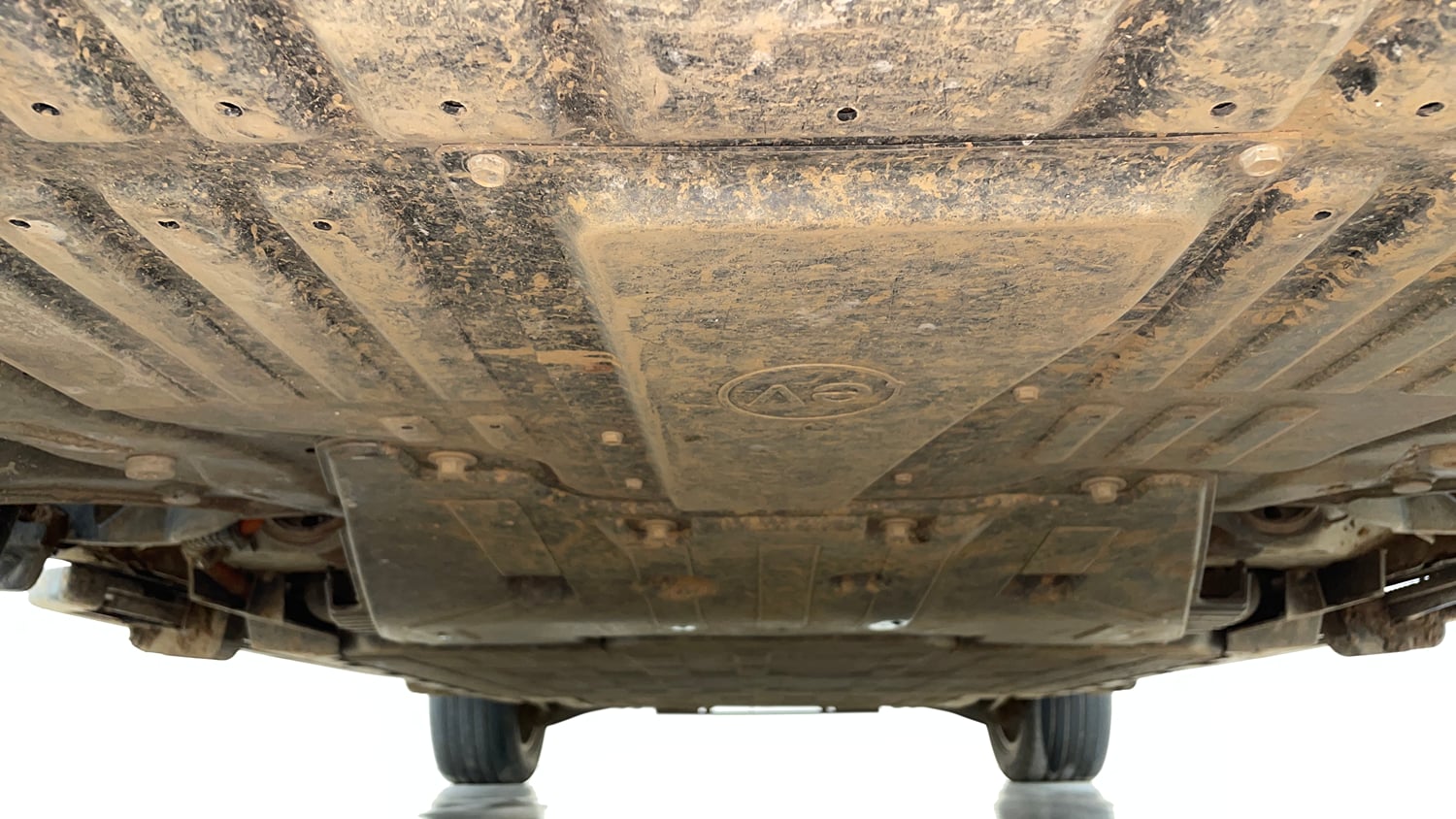 Used 2026 Tata Harrier EV Fearless + 75 Electric Automatic extra FRONT LEFT UNDERBODY VIEW