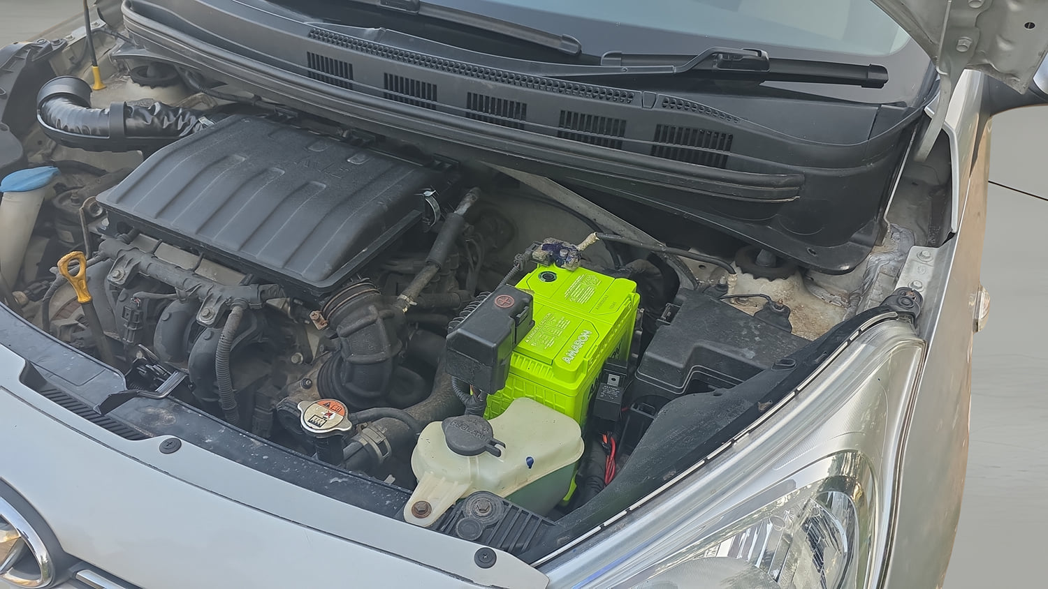Used 2018 Hyundai Grand i10 Magna 1.2 Kappa VTVT Petrol Manual engine ENGINE LEFT SIDE VIEW