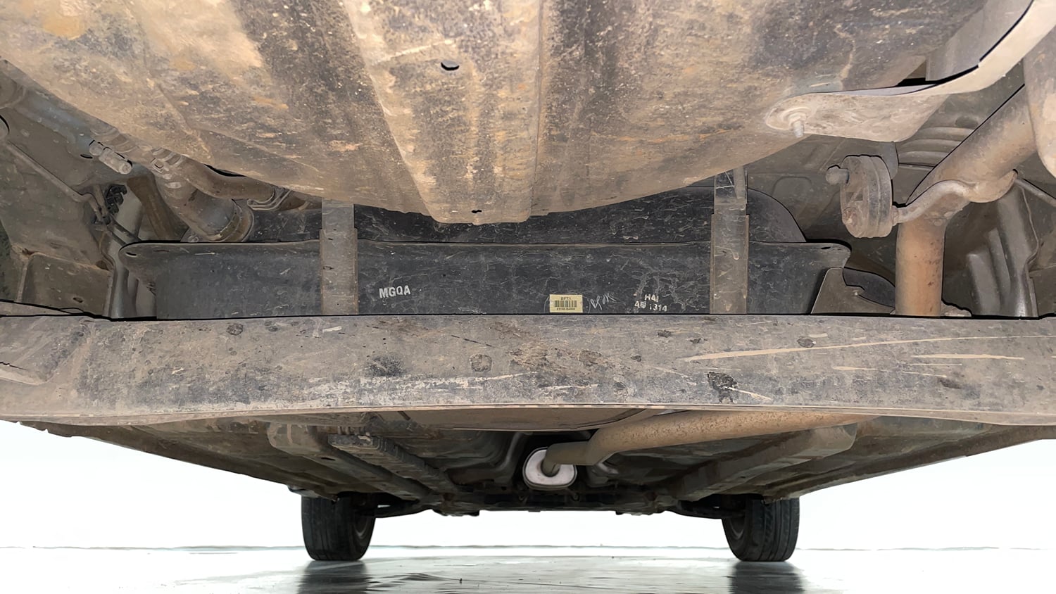 Used 2017 Hyundai Grand i10 Asta 1.2 Kappa VTVT Petrol Manual extra REAR UNDERBODY VIEW (TAKEN FROM REAR)