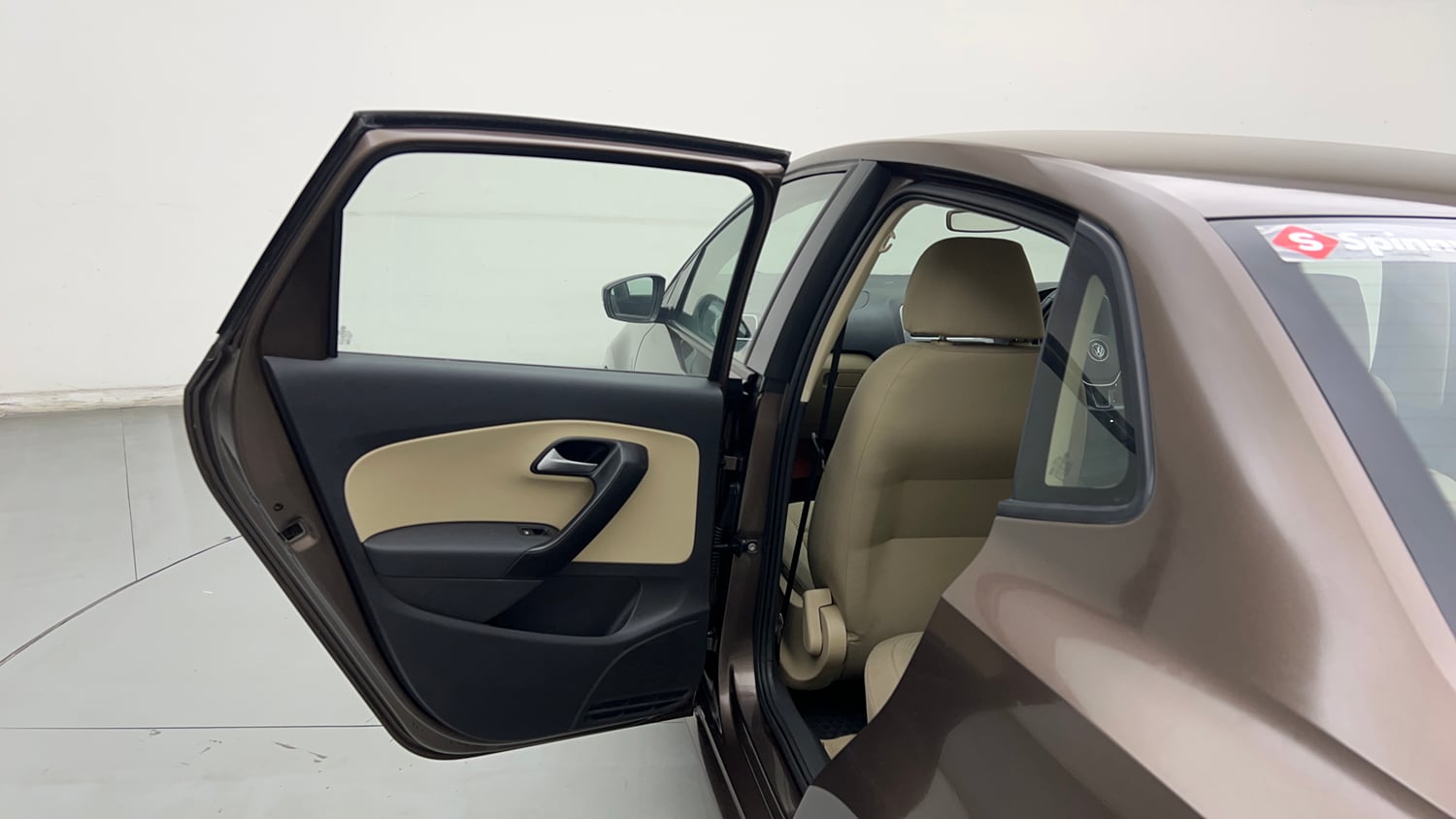 Used 2017 Volkswagen Ameo Highline1.2L (P) Petrol Manual interior LEFT REAR DOOR OPEN VIEW