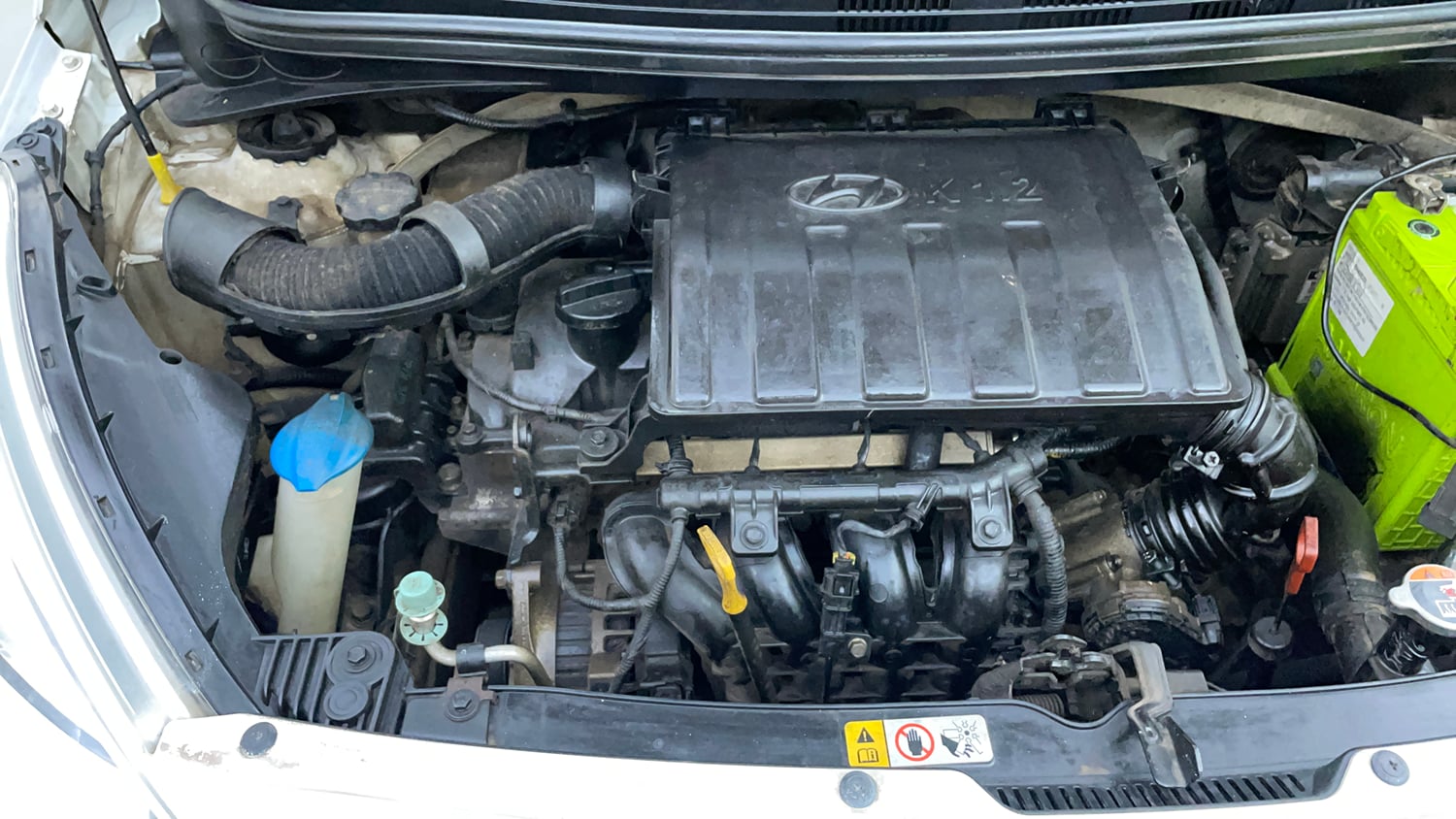 Used 2014 Hyundai Grand i10 Asta AT 1.2 Kappa VTVT Petrol Automatic engine ENGINE RIGHT SIDE VIEW