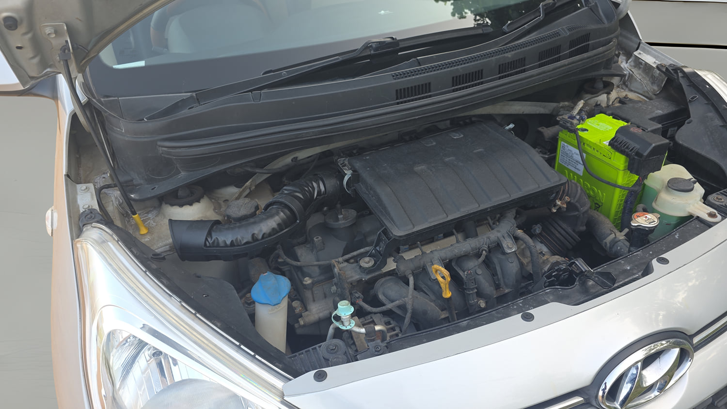 Used 2018 Hyundai Grand i10 Magna 1.2 Kappa VTVT Petrol Manual engine ENGINE RIGHT SIDE VIEW