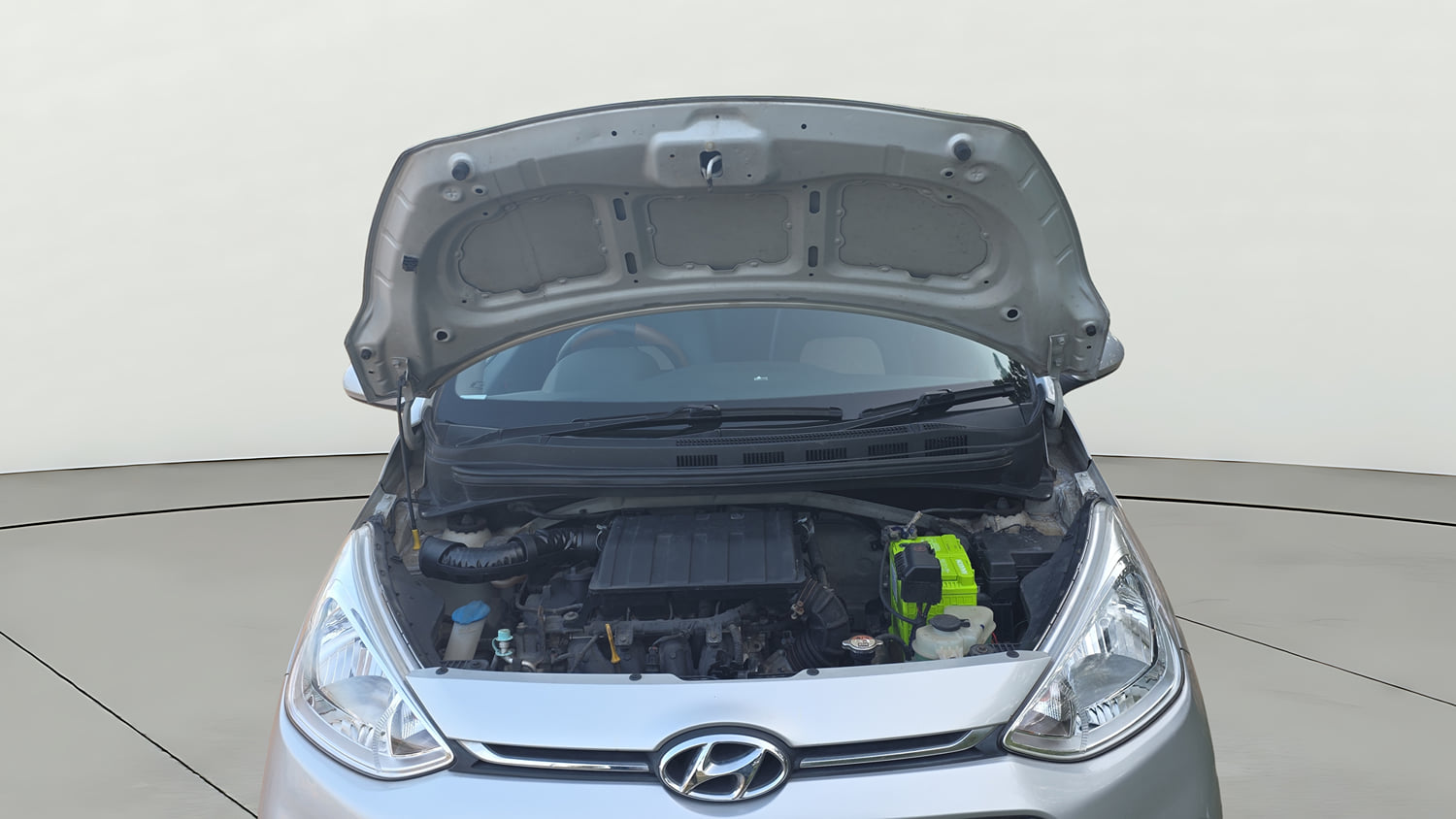 Used 2018 Hyundai Grand i10 Magna 1.2 Kappa VTVT Petrol Manual engine ENGINE & BONNET OPEN FRONT VIEW