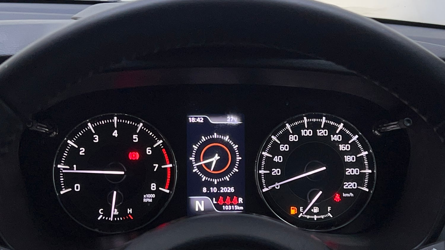Used 2024 Maruti Suzuki Baleno Alpha AGS Petrol Automatic interior CLUSTERMETER VIEW