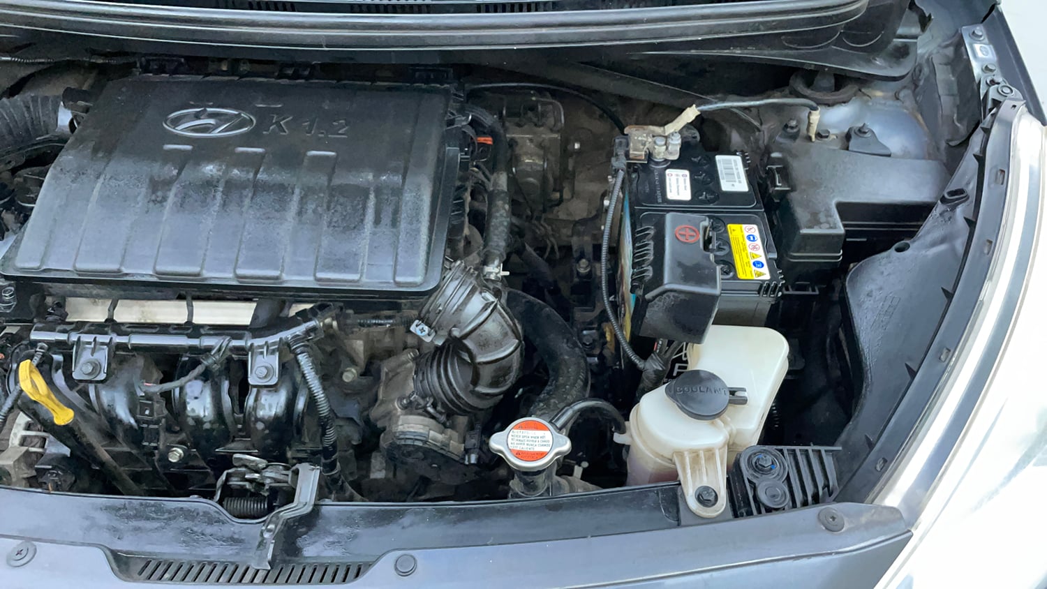Used 2017 Hyundai Grand i10 Asta 1.2 Kappa VTVT Petrol Manual engine ENGINE LEFT SIDE VIEW