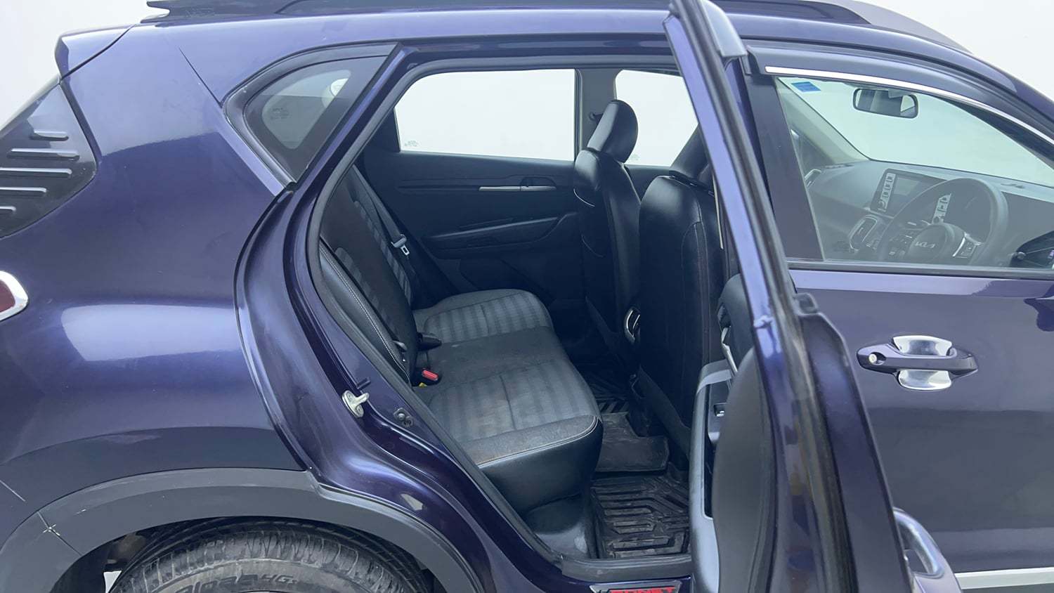 Used 2023 Kia Sonet HTK Plus 1.2 Petrol Manual interior RIGHT SIDE REAR DOOR CABIN VIEW
