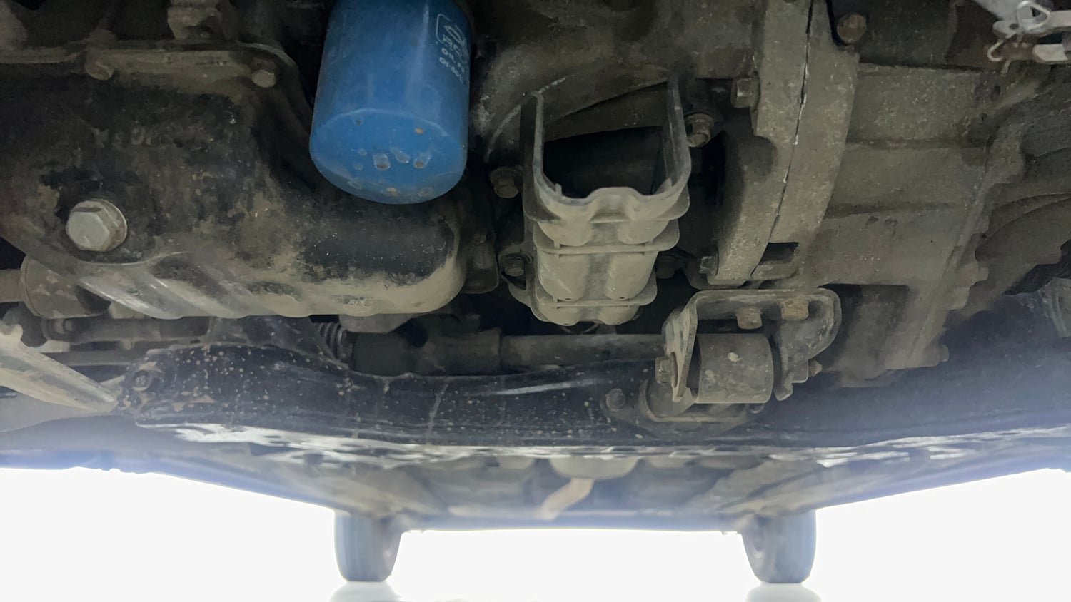 Used 2014 Hyundai Grand i10 Asta 1.2 Kappa VTVT Petrol Manual extra FRONT LEFT UNDERBODY VIEW