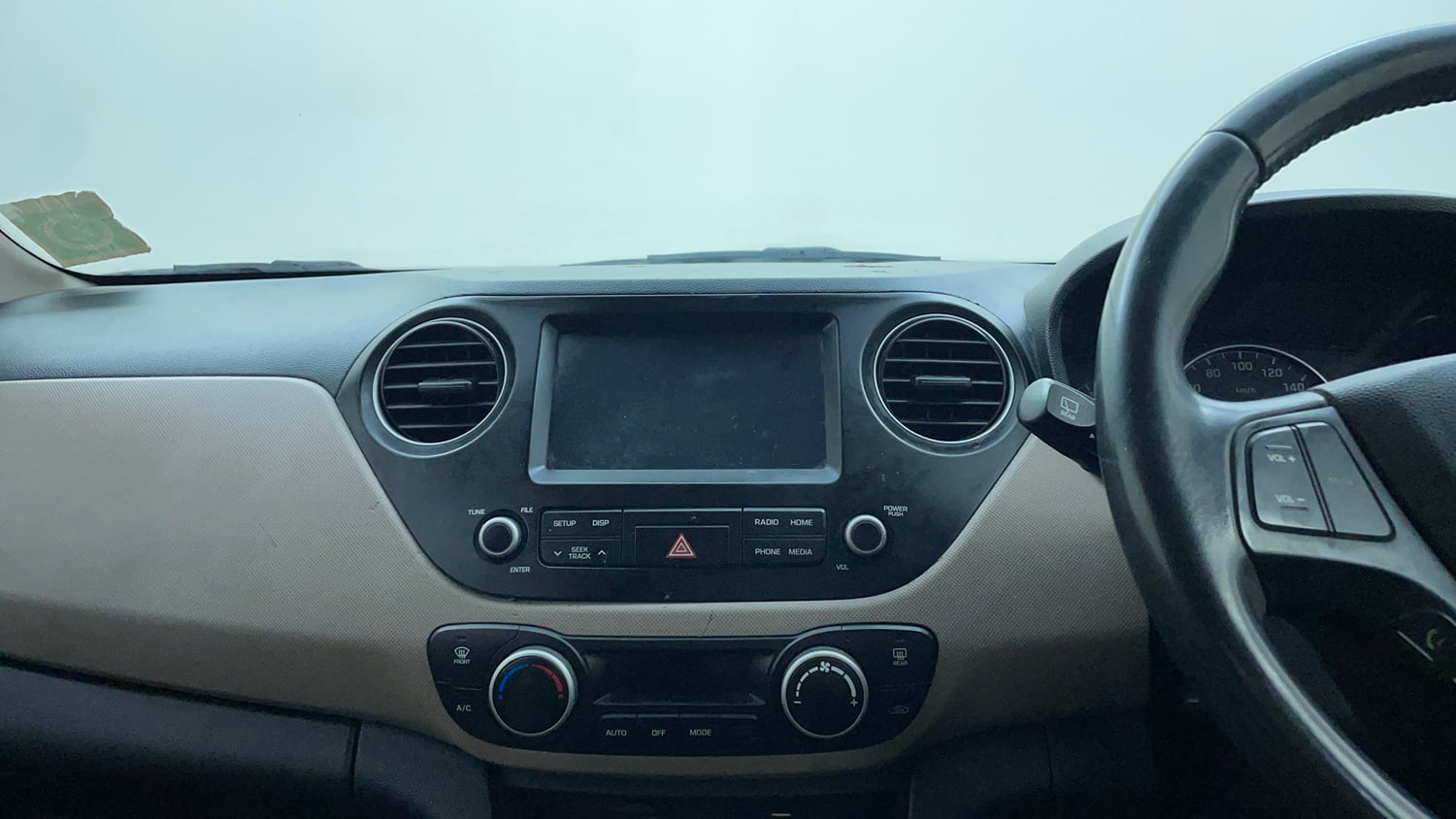 Used 2017 Hyundai Grand i10 Asta 1.2 Kappa VTVT Petrol Manual interior MUSIC SYSTEM & AC CONTROL VIEW