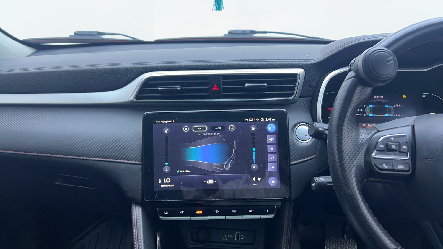 Used 2023 MG Motors ZS EV Exclusive Electric Automatic interior MUSIC SYSTEM & AC CONTROL VIEW