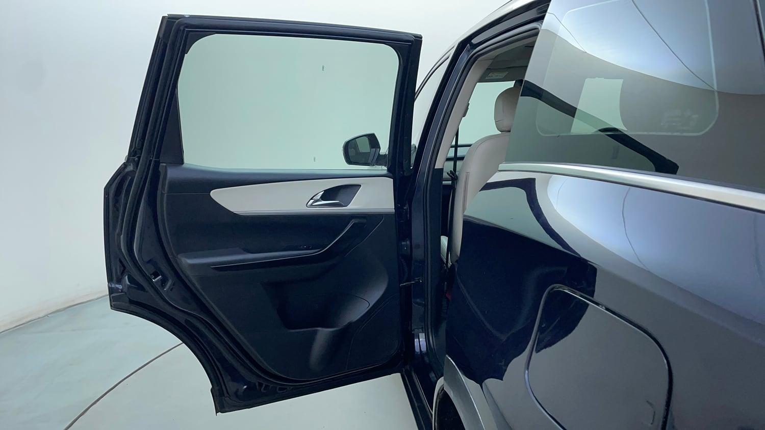Used 2026 Mahindra XUV700 AX 7 Petrol AT Luxury Pack 7 STR Petrol Automatic interior LEFT REAR DOOR OPEN VIEW