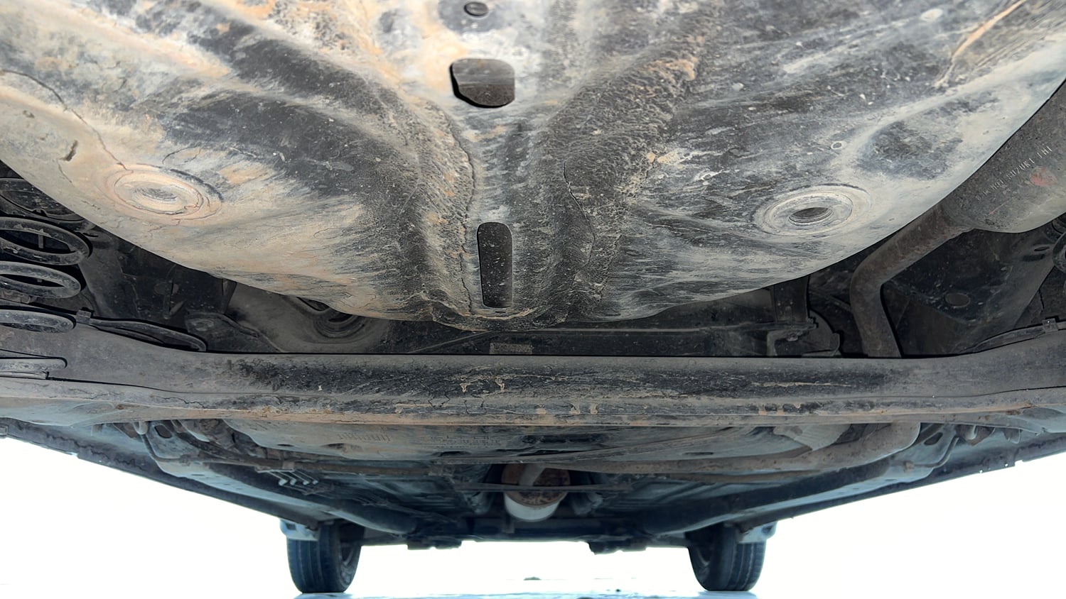 Used 2018 Maruti Suzuki Baleno Delta 1.2 Petrol Manual extra REAR UNDERBODY VIEW (TAKEN FROM REAR)