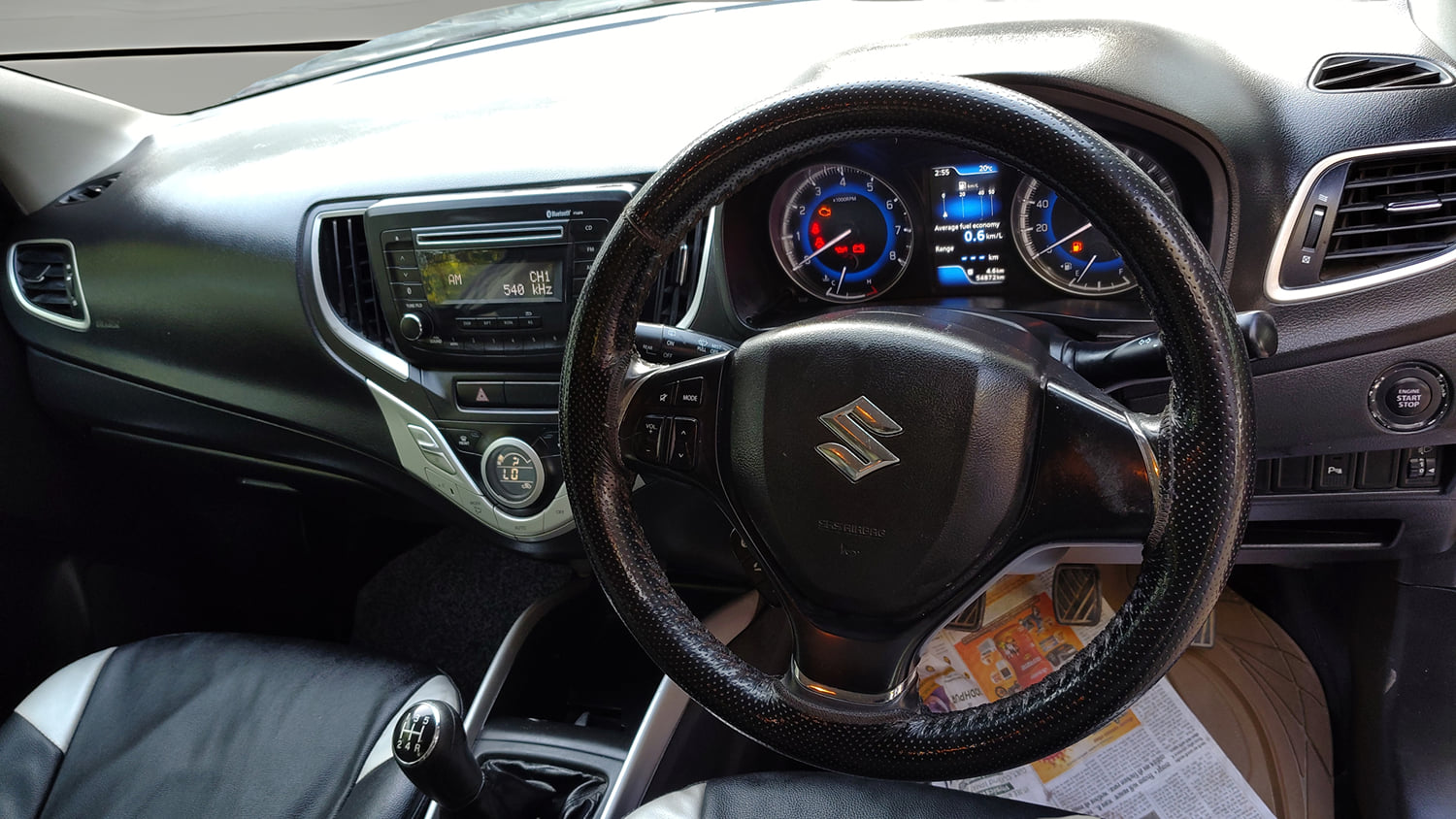 Used 2017 Maruti Suzuki Baleno Zeta 1.2 Petrol Manual interior STEERING VIEW