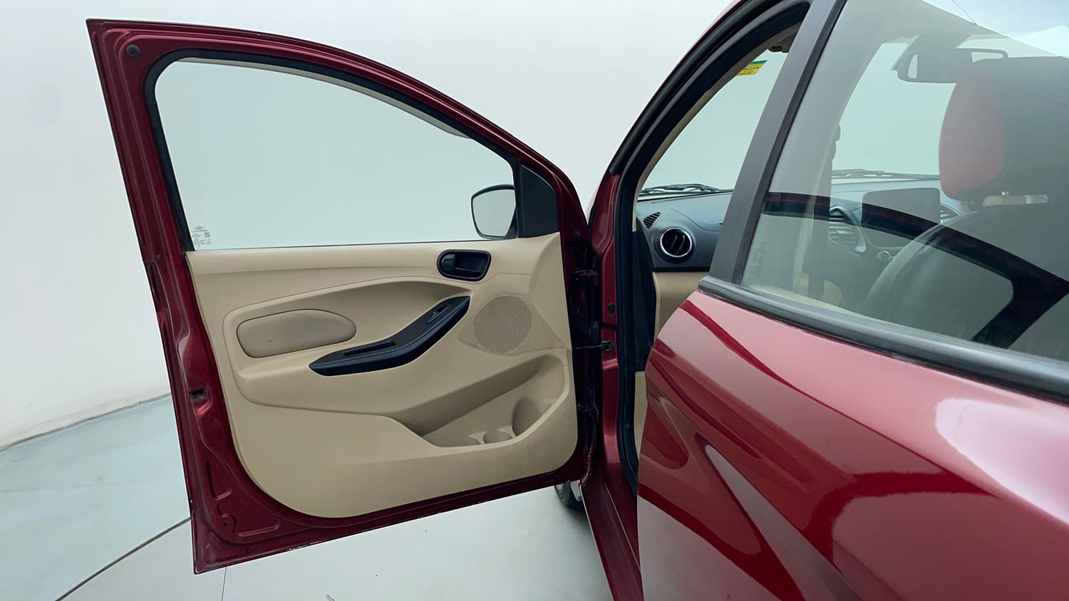 Used 2019 Ford Figo Aspire Titanium Plus 1.5 TDCi Diesel Manual interior LEFT FRONT DOOR OPEN VIEW